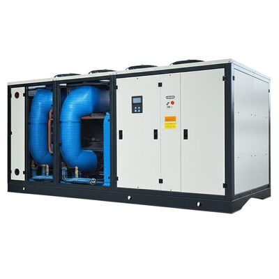 Moc wejściowa 318KW Chiller chłodzony powietrzem 380V 3-fazowy 50Hz Komercyjne rozwiązanie chłodzenia wodą Moc pompy 075KW