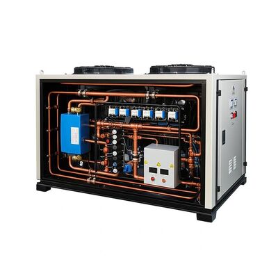 Zasilanie 380V3Ph50Hz Chiller schłodzony wodą Zasada działania Przegląd w zakresie temperatury otoczenia 545 stopni Celsjusza